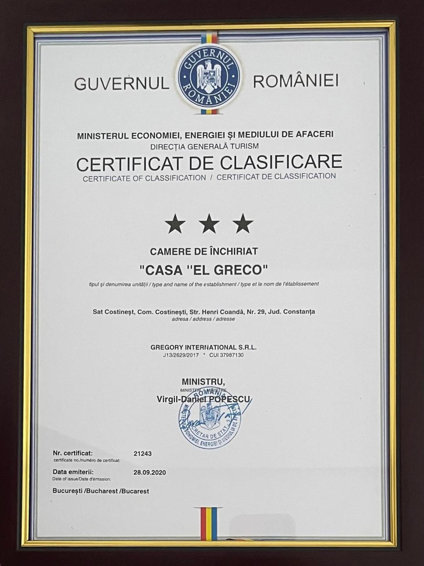 Casa El Greco Hotel Costinești Kültér fotó